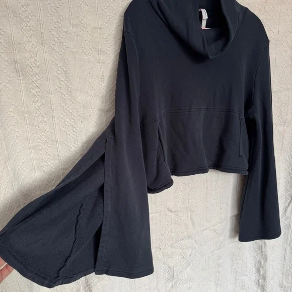 FP Movement Salvation Bell Sleeve Turtleneck, Navy - Picture 4 of 9